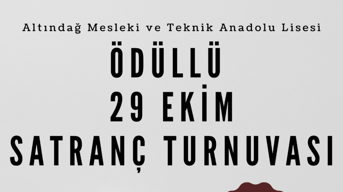 29 Ekim Satranç Turnuvası Gerçekleştirildi