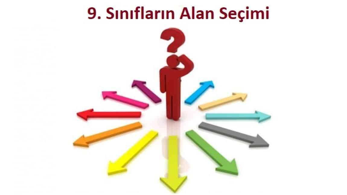  9. SINIF ALAN TERCİHLERİ 8-9 EYLÜL TARİHLERİNDE E-OKUL ÜZERİNDEN YAPILACAKTIR