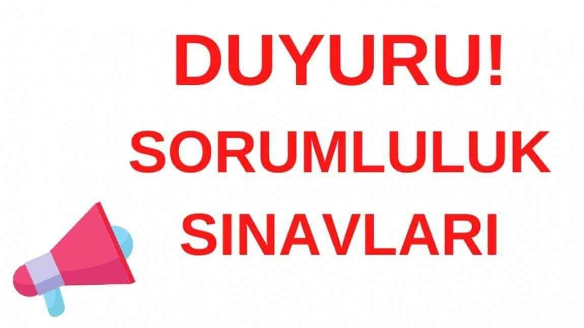 2025  Eylül Sorumluluk Sınavı Tarihleri